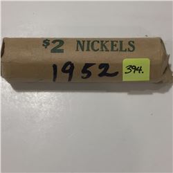 1 Roll of Canada 1952 Five Cents