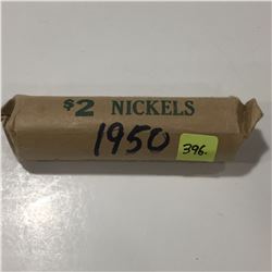 1 Roll of Canada 1950 Five Cents