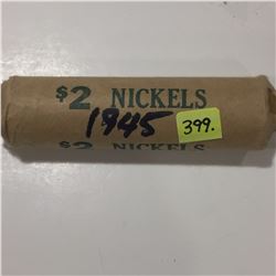 1 Roll of Canada 1945 Five Cents