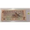 Image 1 : 1986 Canada Two Dollar Bill; Radar Note; SN BRN 9381839; Uncirc.