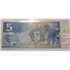 Image 1 : 2006 Canada Five Dollar Bill; Radar Note; SN AOP 1914191