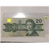 Image 2 : 1991 Canada Twenty Dollar Radar Note; Bonin/Thiessen; SN ASF 1991991