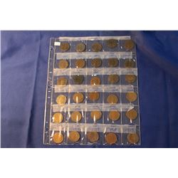 Canada Large Pennies (30) 1876 to 1919 (some missing)