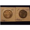 Image 1 : 1944 Canada Fifty Cents (2); Both have Narrow Dates