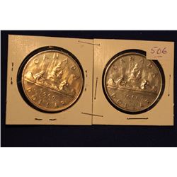 1960 Canada Silver Dollars (2)