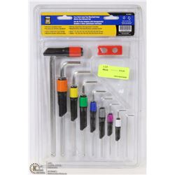 NEW POWERFIST 9PC EXTRA LONG 2 WAY BALL POINT