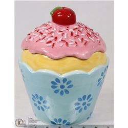 PIER1IMPORTS HAND-PAINTED COOKIE JAR
