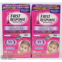 2 NEW BOXES OF FIRST RESPONSE DAILY DIGITAL