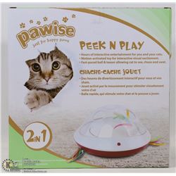 NEW PAWISE PEEK N PLAY 2 IN 1 INTERACTIVE CAT TOY
