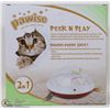Image 1 : NEW PAWISE PEEK N PLAY 2 IN 1 INTERACTIVE CAT TOY