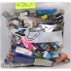 BAG OF ASSORTED LIGHTERS