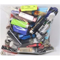 BAG OF ASSORTED LIGHTERS