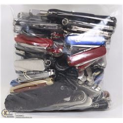 BAG OF ASSORTED POCKET KNIVES