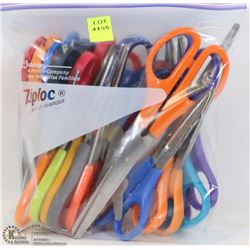 BAG OF ASSORTED SCISSORS