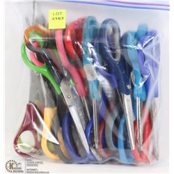 BAG OF ASSORTED SCISSORS