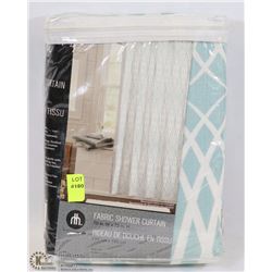 HOMETRENDS FABRIC SHOWER CURTAIN