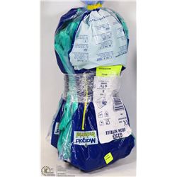 BUNDLE OF MARIGOLD GREEN NITRILE WORK GLOVES