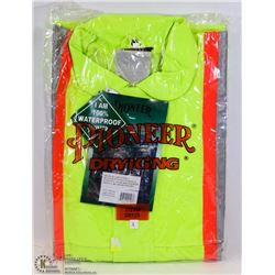 PIONEER WATERPROOF HI VIS WORK JACKET SIZE LARGE