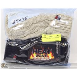 2PK LADIES HEAT WAVE MITTENS.