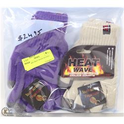 2PK LADIES HEAT WAVE GLOVES.