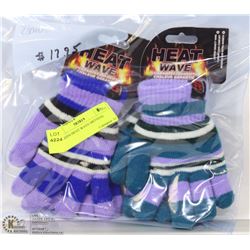 2PK KIDS HEAT WAVE MITTENS.
