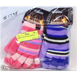 2PK KIDS HEAT WAVE MITTENS.