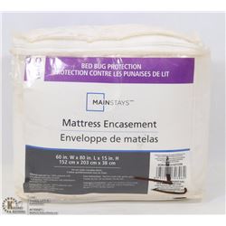 MAINSTAYS BED BUG PROTECTION MATTRESS ENCASEMENT