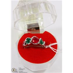#112-RUBY & EMERALD RING