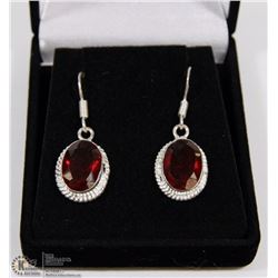 #34- MAZAMBIQUE GARNET GEMSTONES EARRINGS