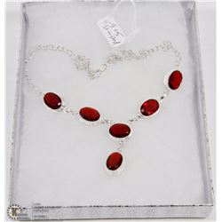#29- MAZAMBIQUE GARNET GEMSTONES NECKLACE