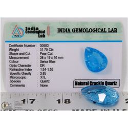 #83-NATURAL CRACKIE QUARTZ GEMSTONE