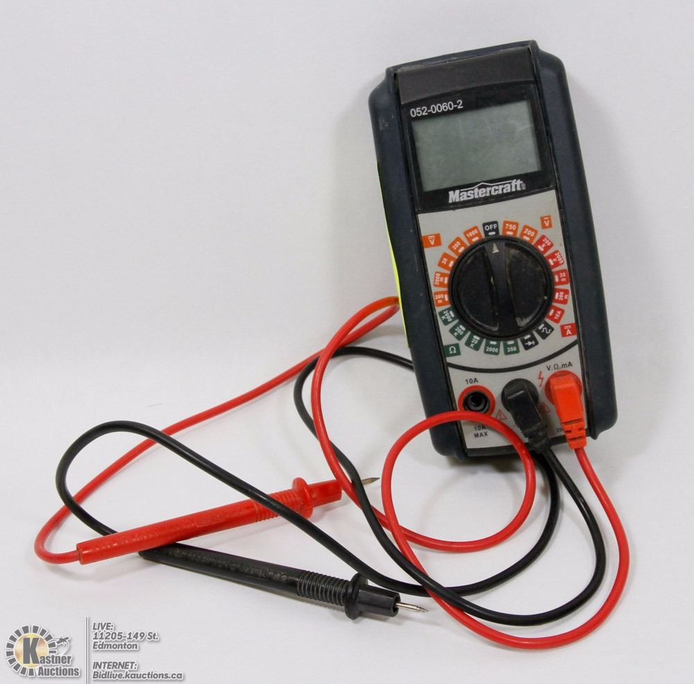 MASTERCRAFT MULTIMETER (MODEL NUMBER 05200602)
