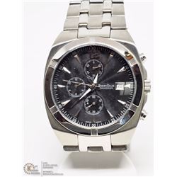 8)PERRY ELLIS SS STRAP BLK CHRONOGRAPH DIAL WATCH