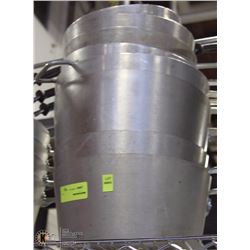 LOT OF 10 COMMERCIAL POTS WITH HANDLES