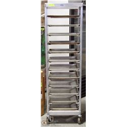 WEAREVER TRAY RACK WITH 12 HALF SIZE TRAYS
