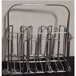 BOX OF 15 SILVER CONDIMENT RACKS