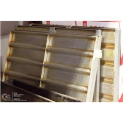 LOT OF 5 COMMERCIAL 12" - 10 LOAF BREAD BAKING PAN