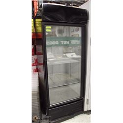 6'X30" STAND UP COOLER W/ 2 SHELVES.