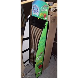 LOT OF 2 NEW METAL DISPLAY SHELVES