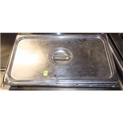 LOT OF 8 FULL SIZE STAINLESS INSERT LIDS