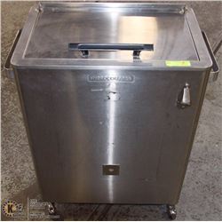 STAINLESS STEEL ICE COOLER ON WHEELS 24"X16"