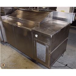 5 FT STAINLESS STEEL PREP STATION WITH 2 DOOR