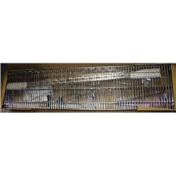 HEAVY DUTY WALLMOUNT WIRE SHELVING, INCLUDES