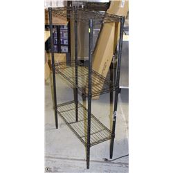 3 TIER BLACK METAL SHELF 30 X 54 X 12