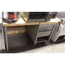 DESK WITH BUTCHER BLOCK