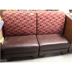 LOT OF 2 BENCH SEATS WITH BACKREST