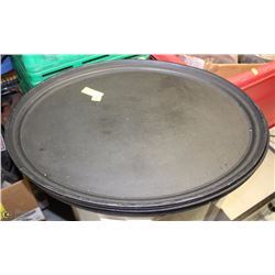 LOT OF 6 LARGE OVAL SERVING TRAYS  26 X 22