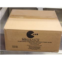 ME#37), BOX OF 1000 T-SHIRT BAGS 10"X6"X20"