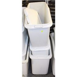 LOT OF 3 DRY GOODS BINS AS IS