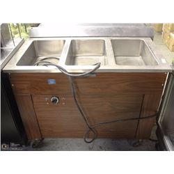 HOT BUFFET SERVING STATION ON WHEELS 46 X 24 X 35